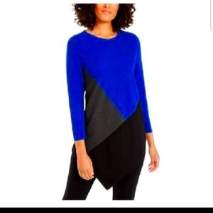 Alfani asymmetrical tunic sweater